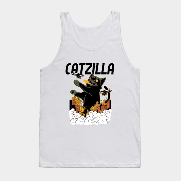 catzilla Tank Top by ArtRoute02